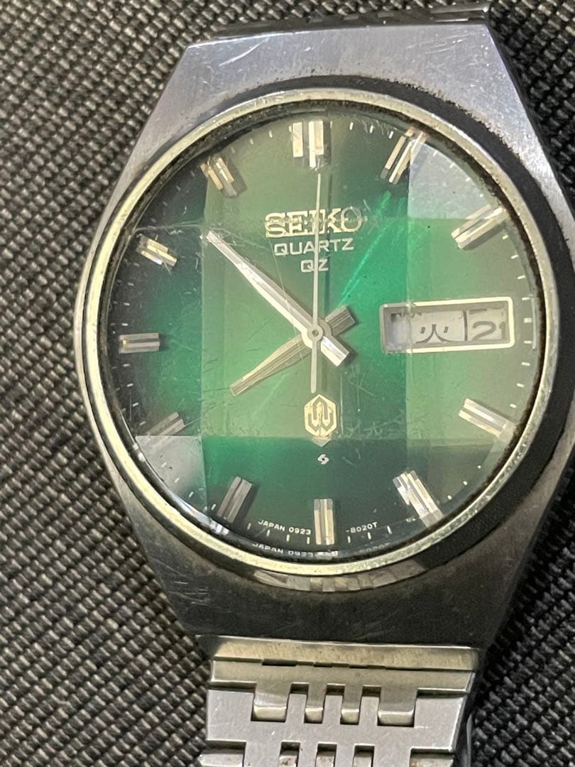 最終値下げSEIKO0923-8020-G カットガラス グリーン文字盤 セイコー アドバン 9面カットガラス グリーン文字盤 | アンティー
