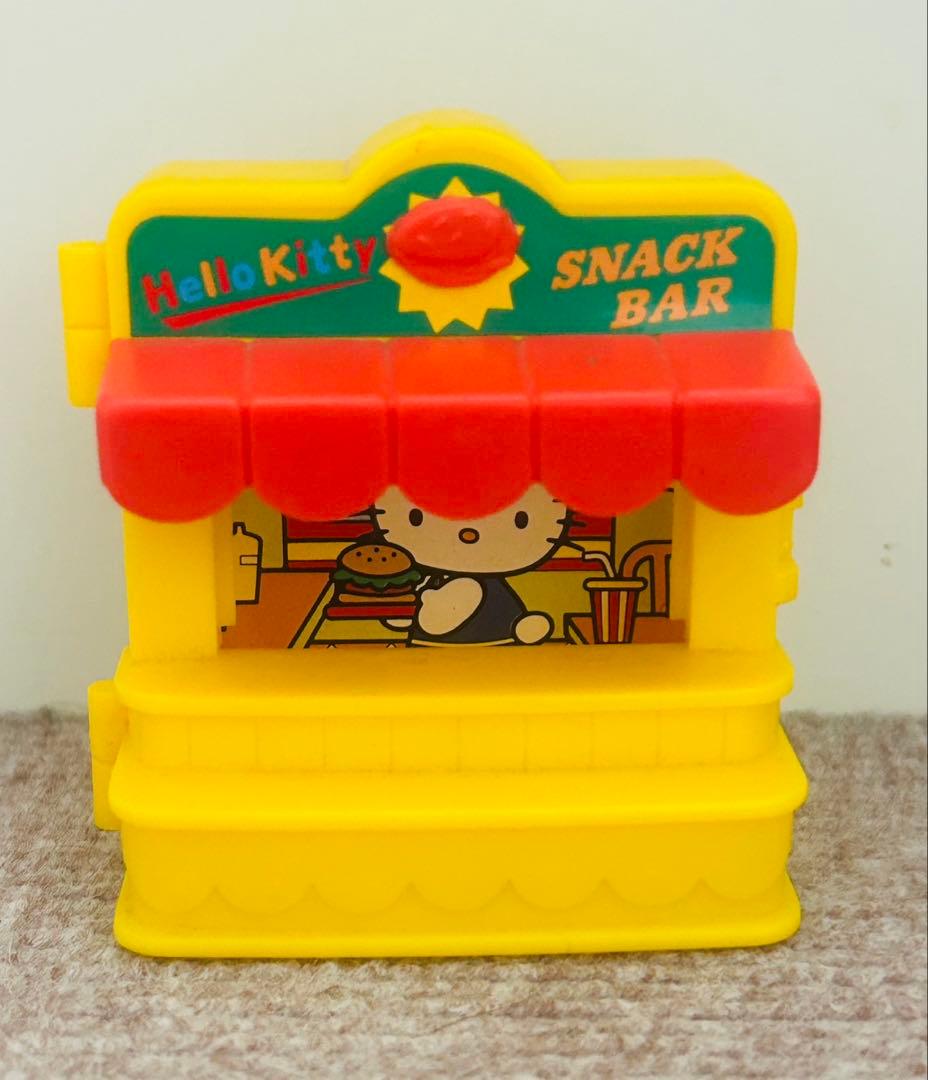 昭和レトロ ハローキティ スナックバー お店 おもちゃ ハンバーガー