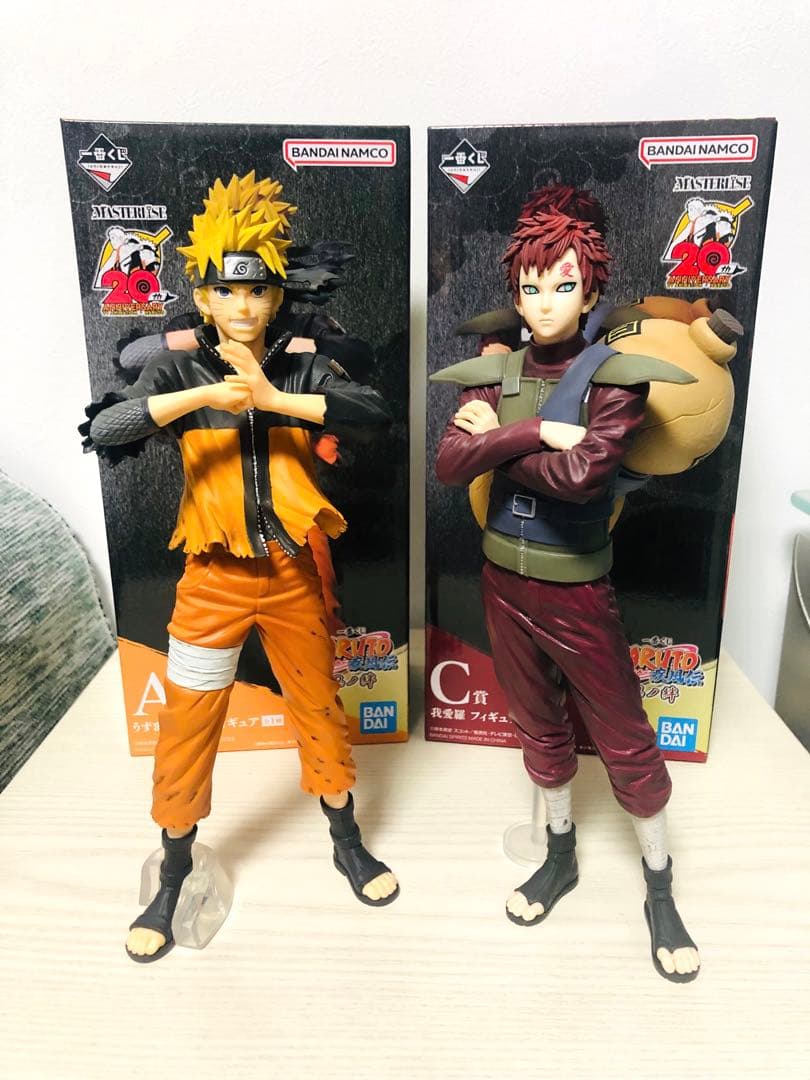 一番くじNARUTO疾風伝　忍の絆　うずまきナルト　我愛羅　フィギュア