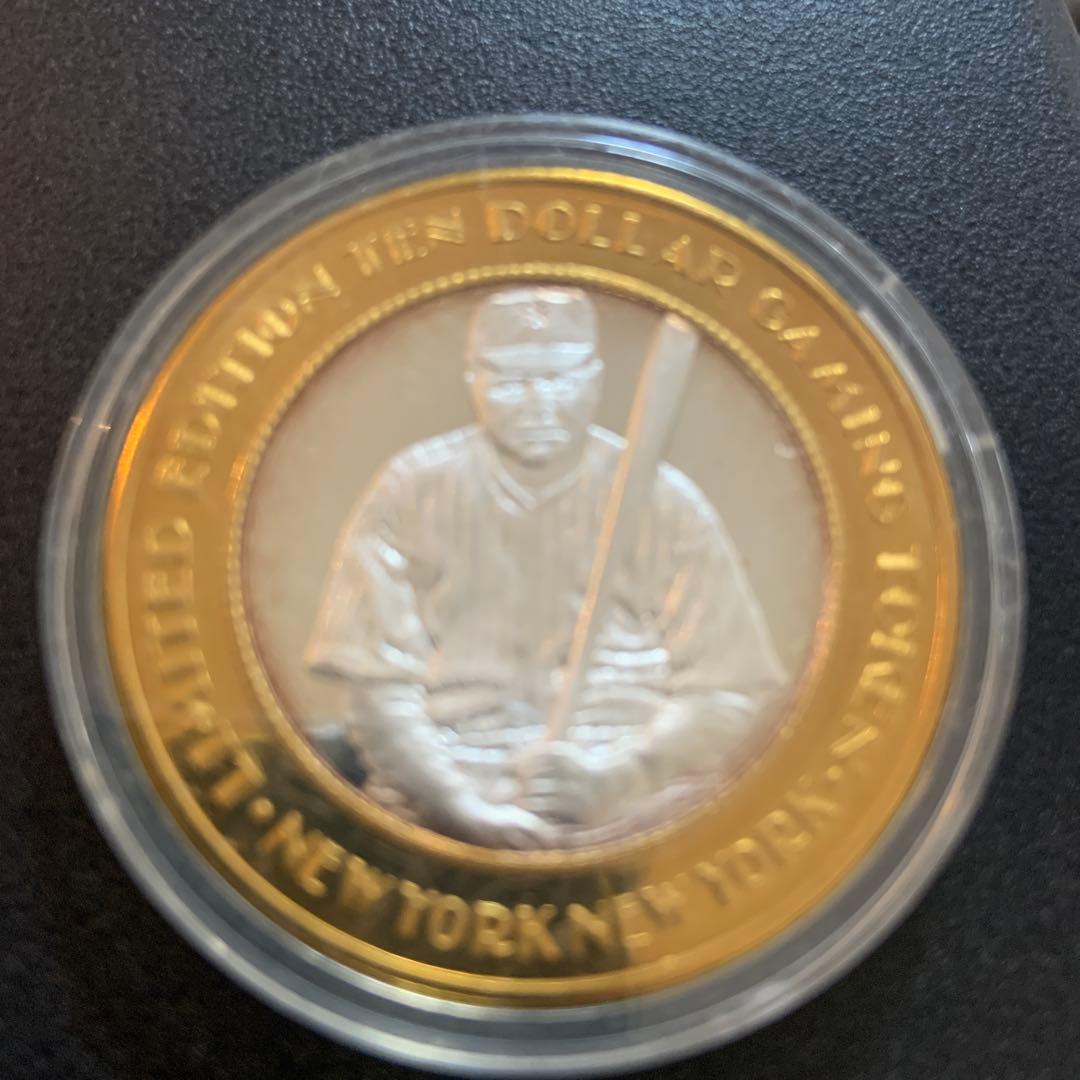 超希少　ベーブルース　純銀99.9%限定版ニューヨークカジノ 記念