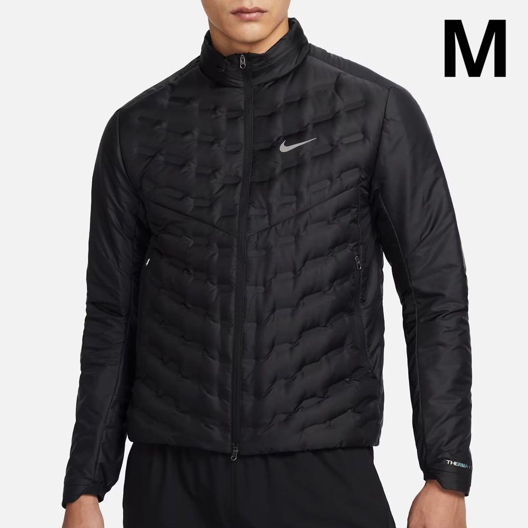 ナイキ エアロロフト メンズ レペル ダウン ランニングジャケット M 黒