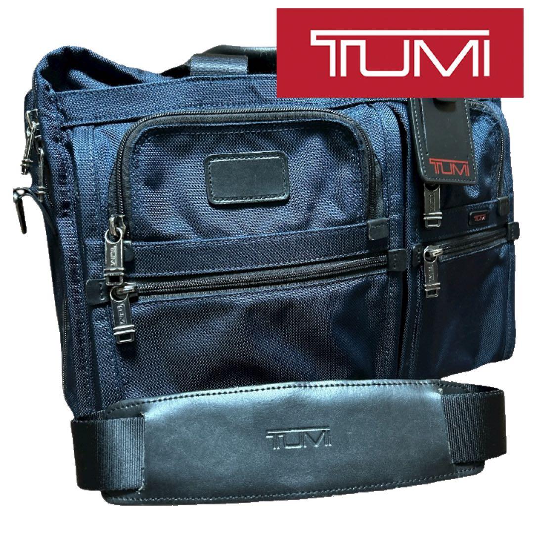 TUMI ビジネスバッグ 2way ネイビー 大容量 限定品
