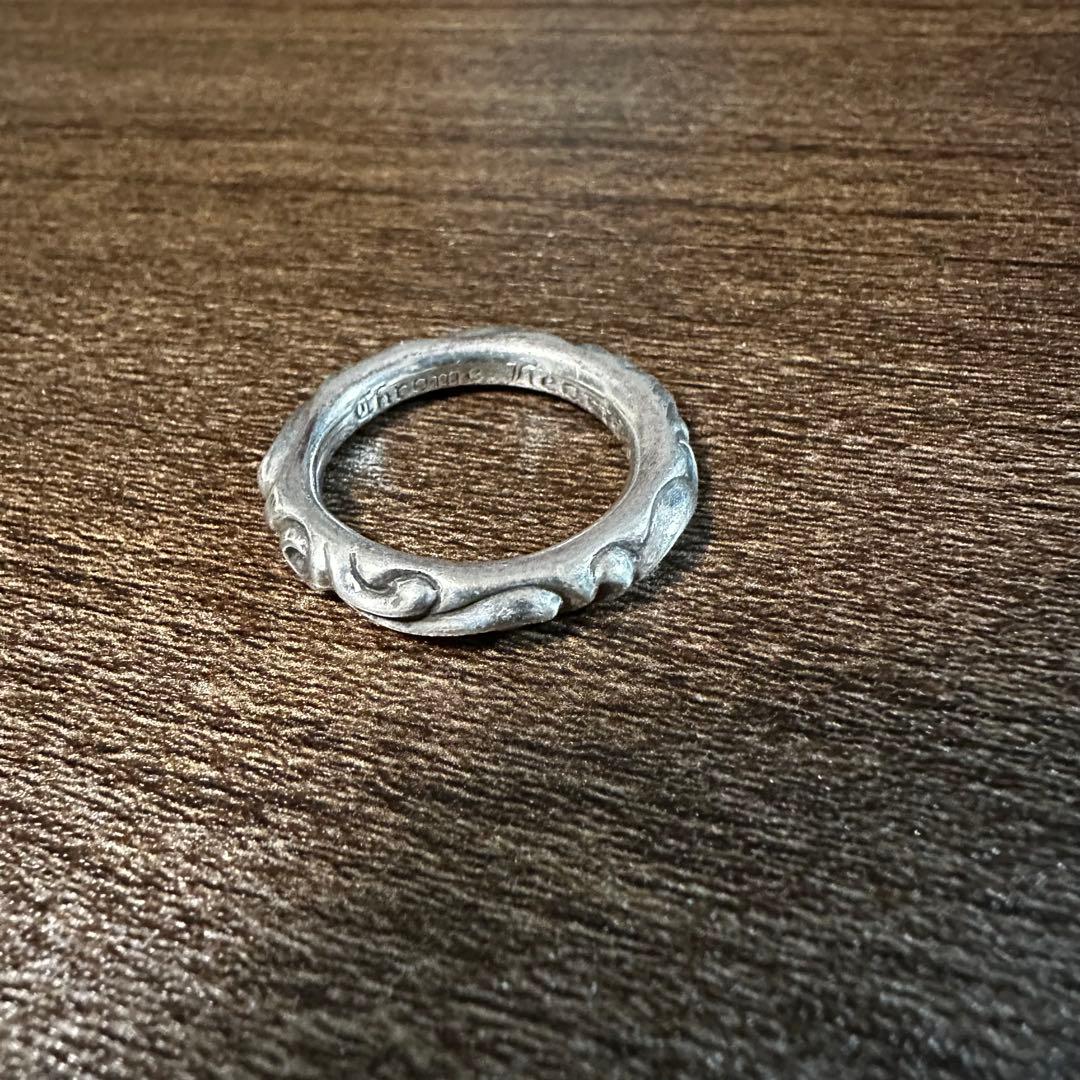 Chrome Hearts クロムハーツ　シルバーリング スクロールバンドリング