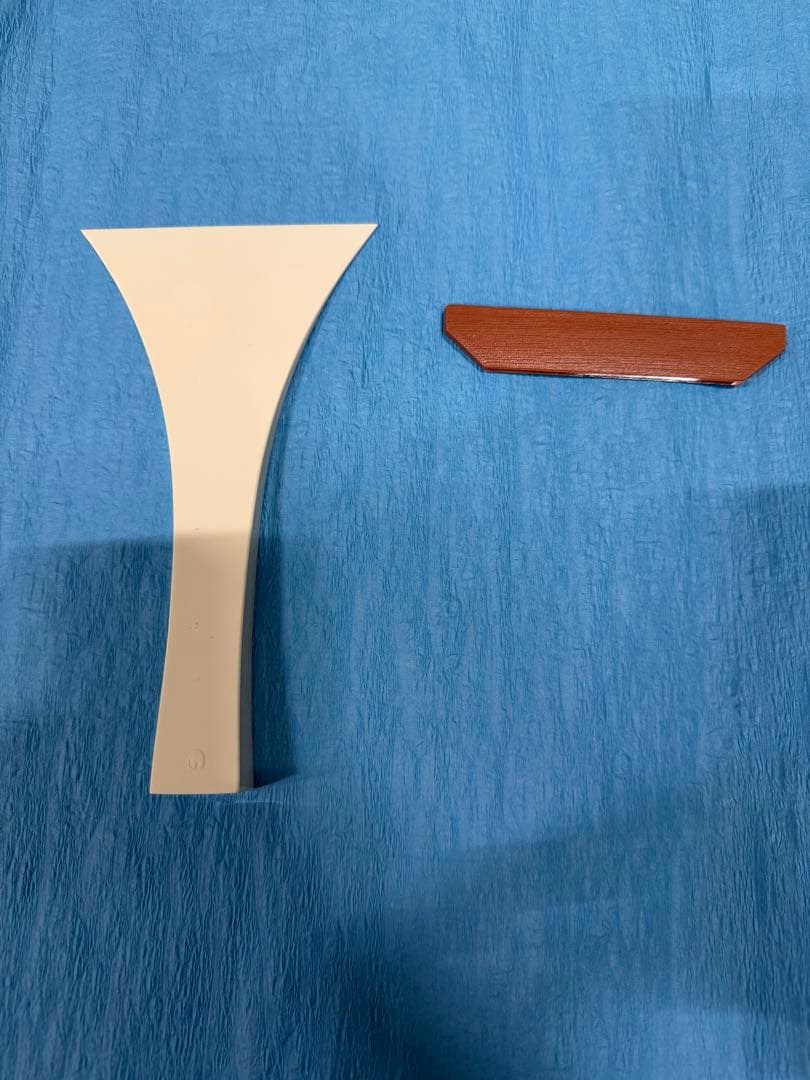 三味線バチ 白 プラスチック 茶色 木材