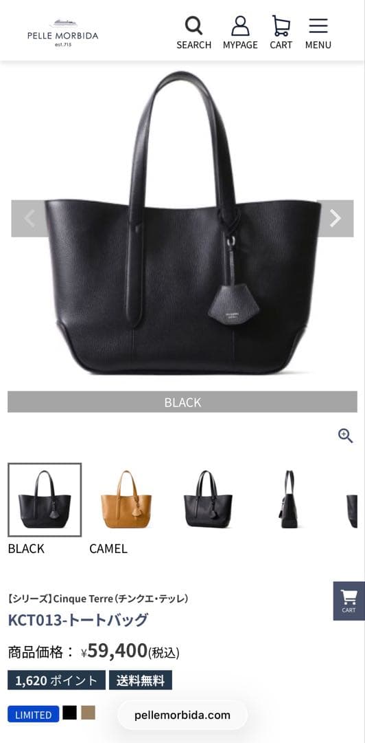 【極美品】PELLE MORBIDA ペッレモルビダ チンクエ・テッレ トート