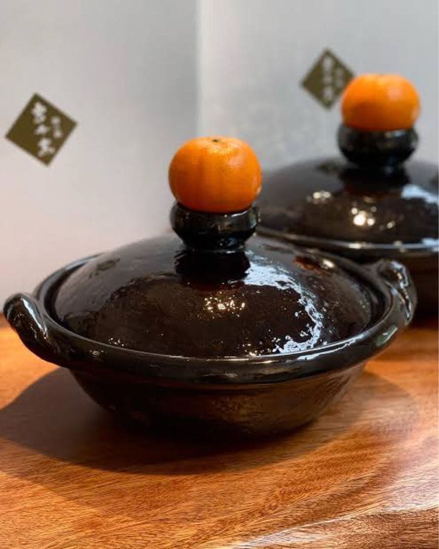 雲井釜　土鍋　八寸