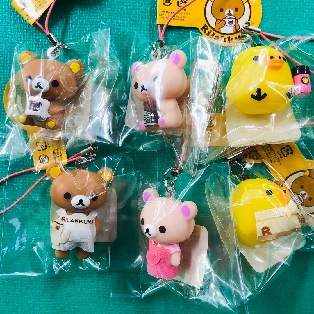 激レア★2011年製 リラックマ ソフビマスコット チョコレート＆コーヒー6個