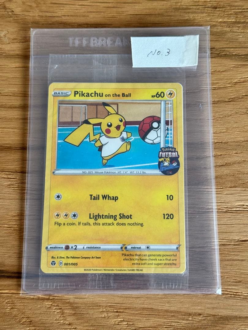 ピカチュウ オンザボールPikachu on the Ball プロモ #3 20 X Pokémon TCG Futsal: Pikachu On The Ball Limited Edition Promo