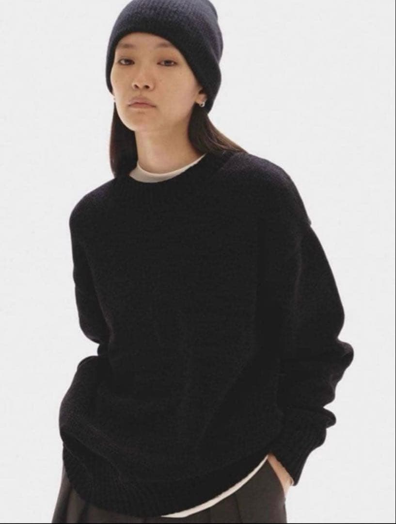 TODAYFUL Mallyarn Boyfriend Knit ブラック Mallyarn Boyfriend Knit（ニット/セーター）｜TODAYFUL（トゥデイフル