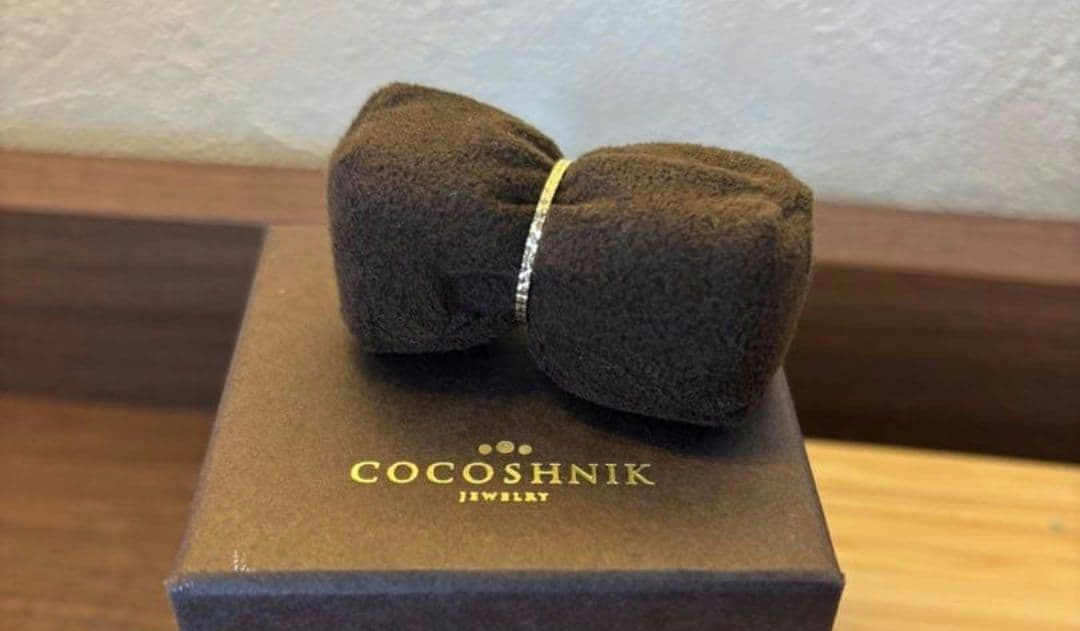 ココシュニック　K10カットワーク極光細 リング　8号