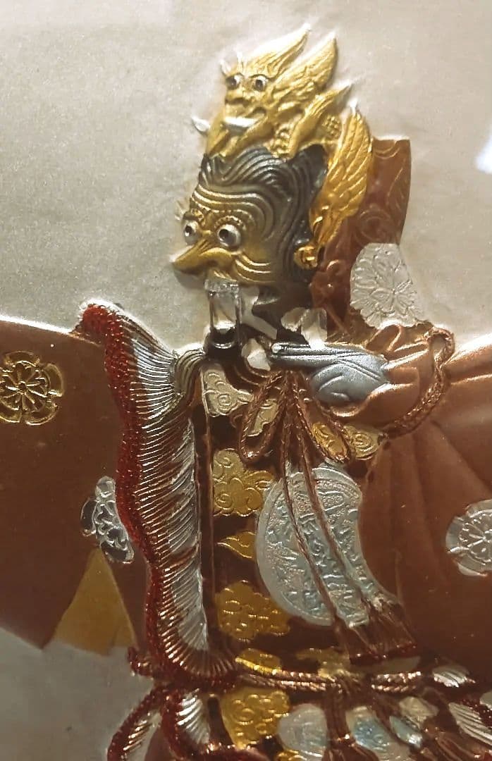 ✨限定値下げ！蘭陵王舞楽縁起 彫金家 帖佐美行 彫金額装