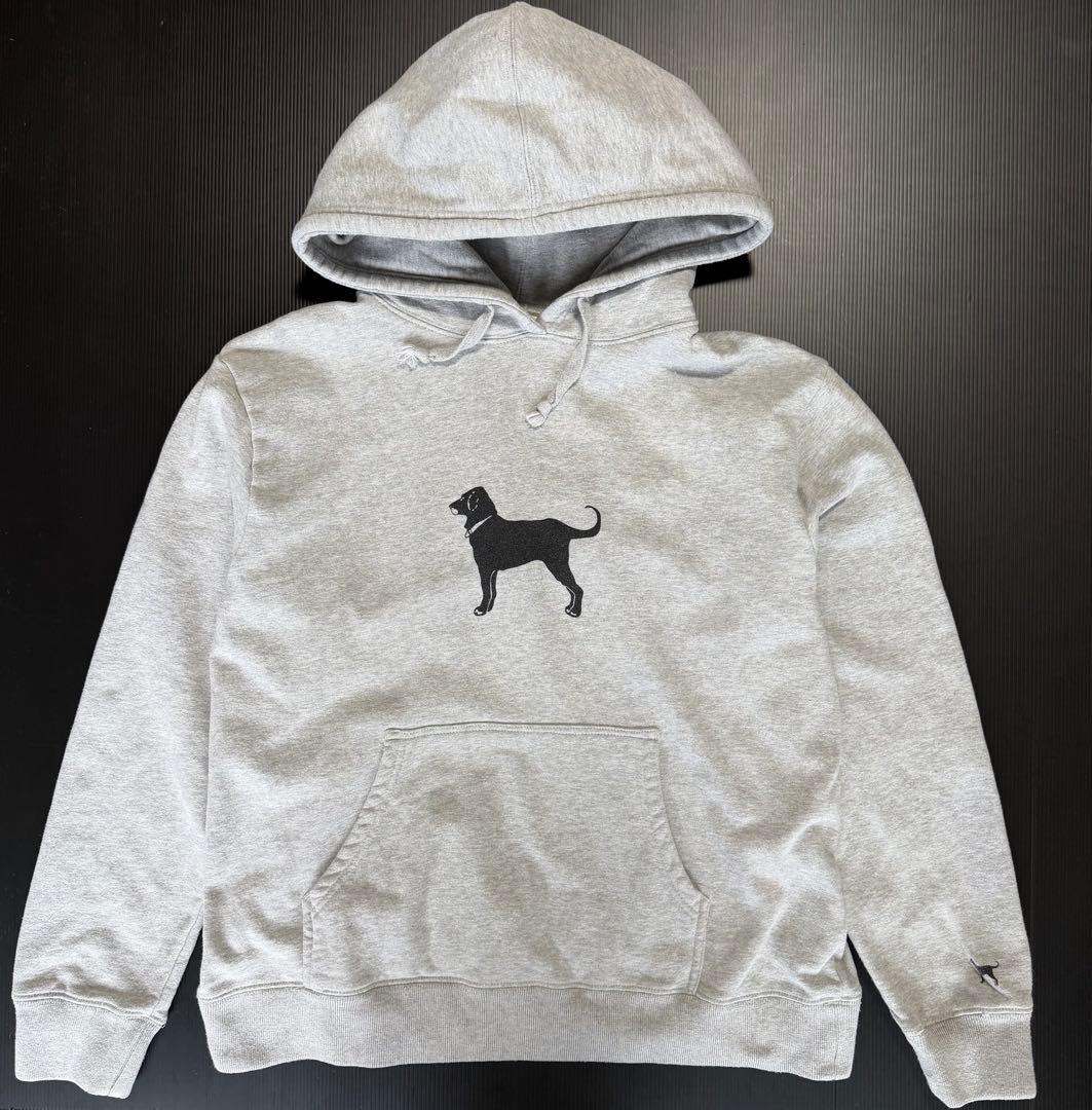 【古着】The Black Dog パーカー グレー サイズL 中古・古着通販】THE BLACK DOG (ブラックドッグ) プリントパーカー