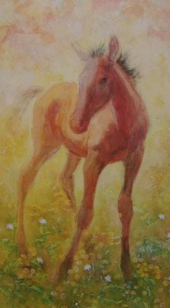 井上 耐子 【野の香里】 希少画集画、状態良好、新品高級額装付