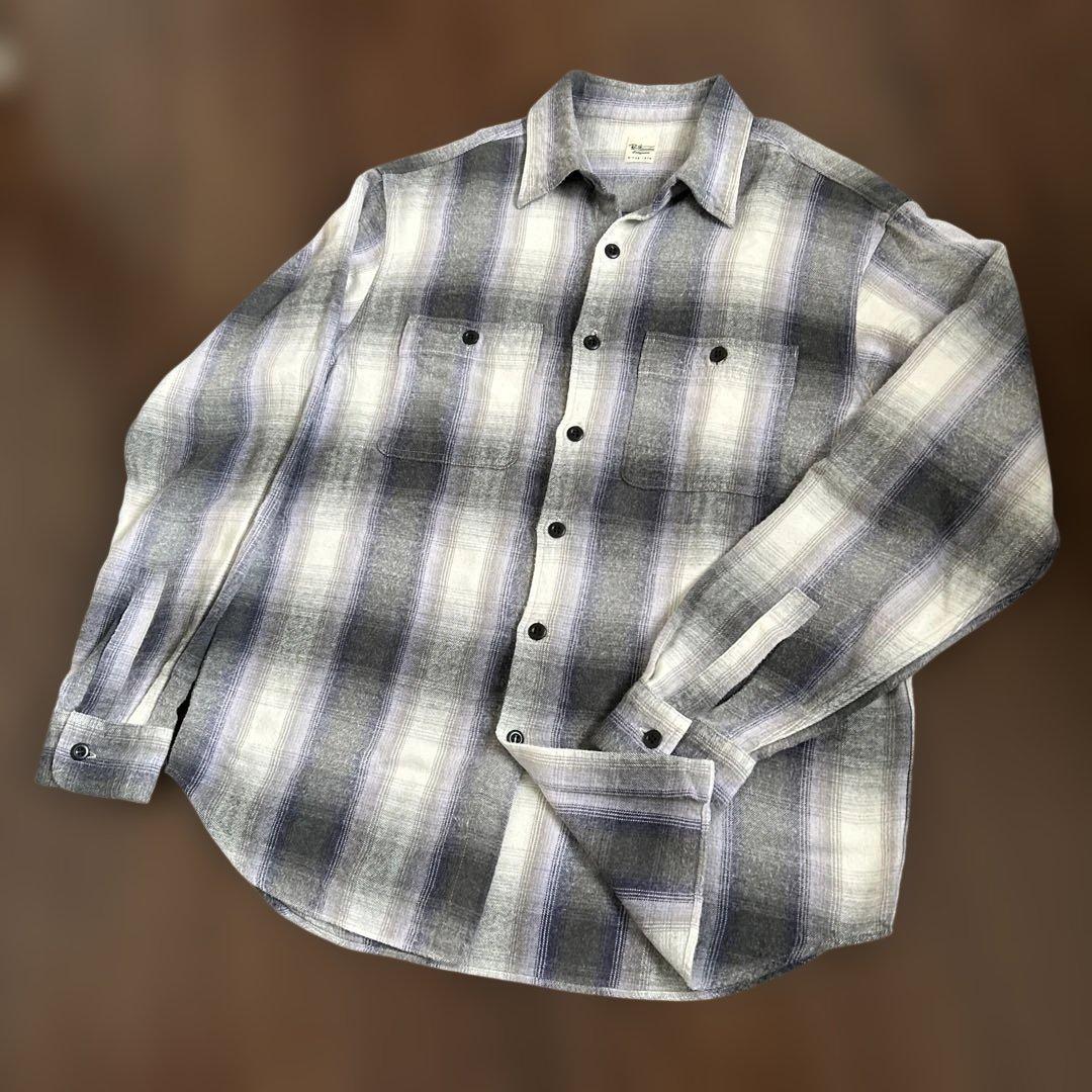 ロンハーマン RonHerman RHC オンブレ起毛チェックシャツ