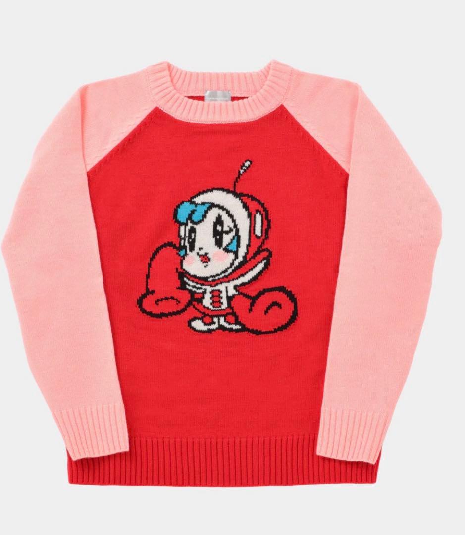 スーパーミルクチャン　ラグランニットY2K SUPER LOVERS セーター