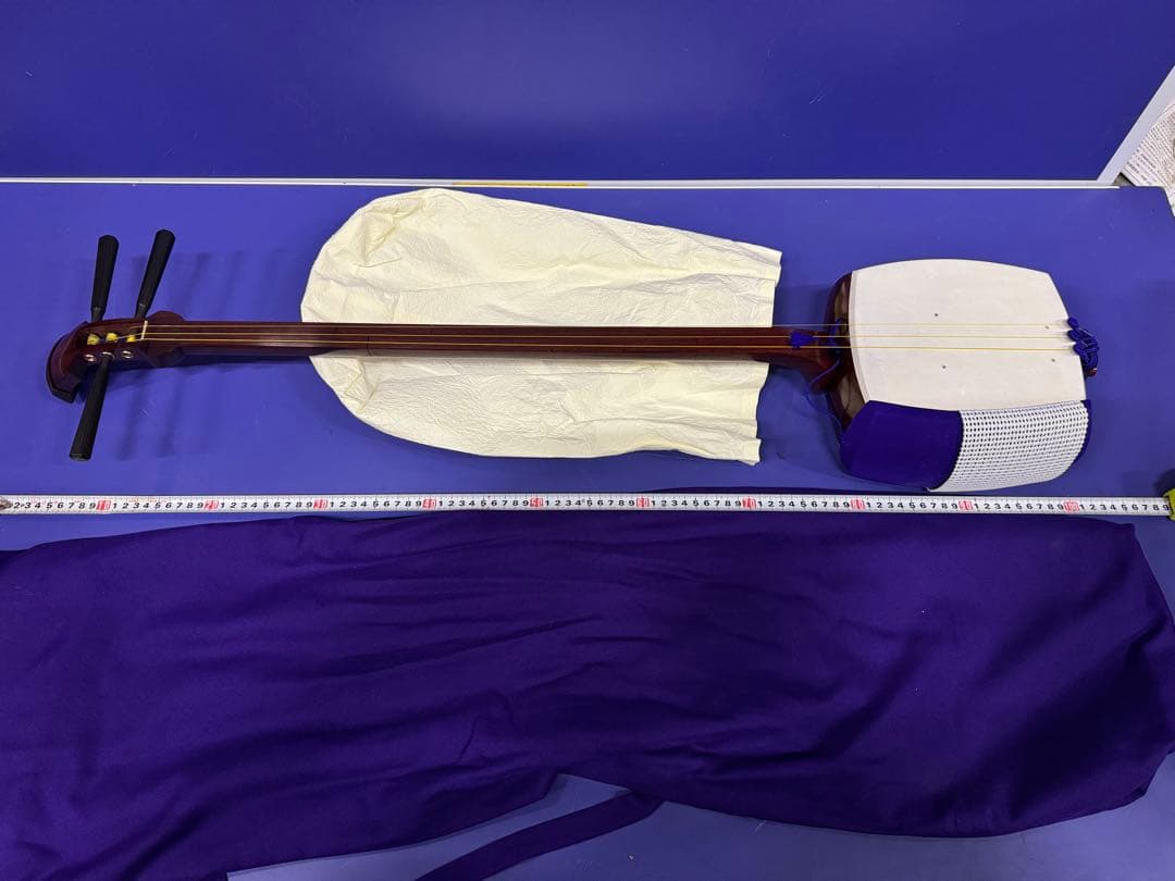 ヴィンテージ 三味線 紫檀 中棹 常磐津 長唄 地唄 民謡 弦楽器 和楽器