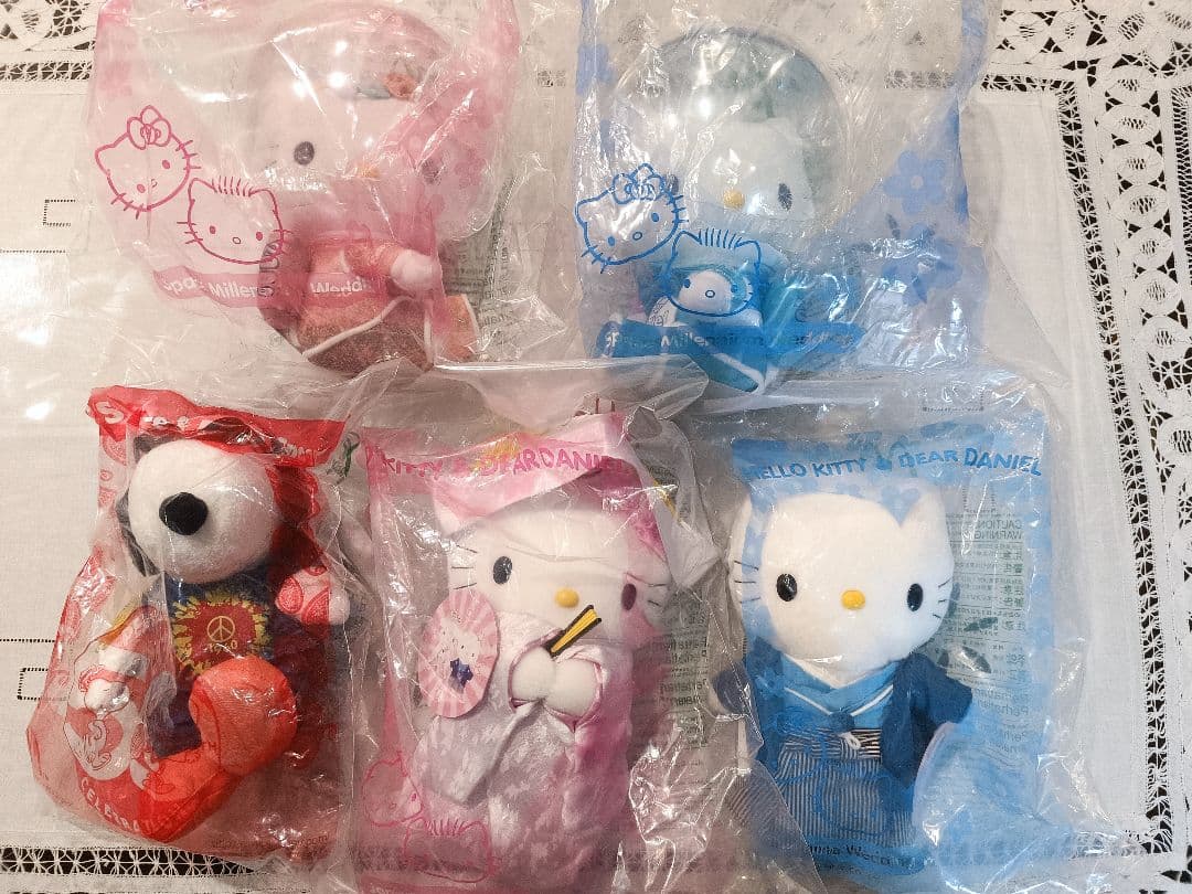 【未開封/5体セット】マック ハッピーセット キティ＆ダニエル＆スヌーピー