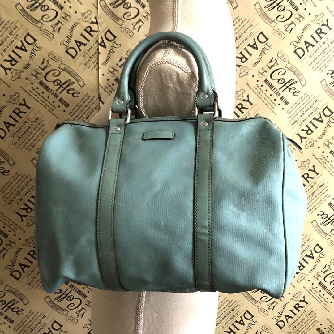 グッチ ハンドバッグ ミニボストン GGスプリーム 緑 FS389