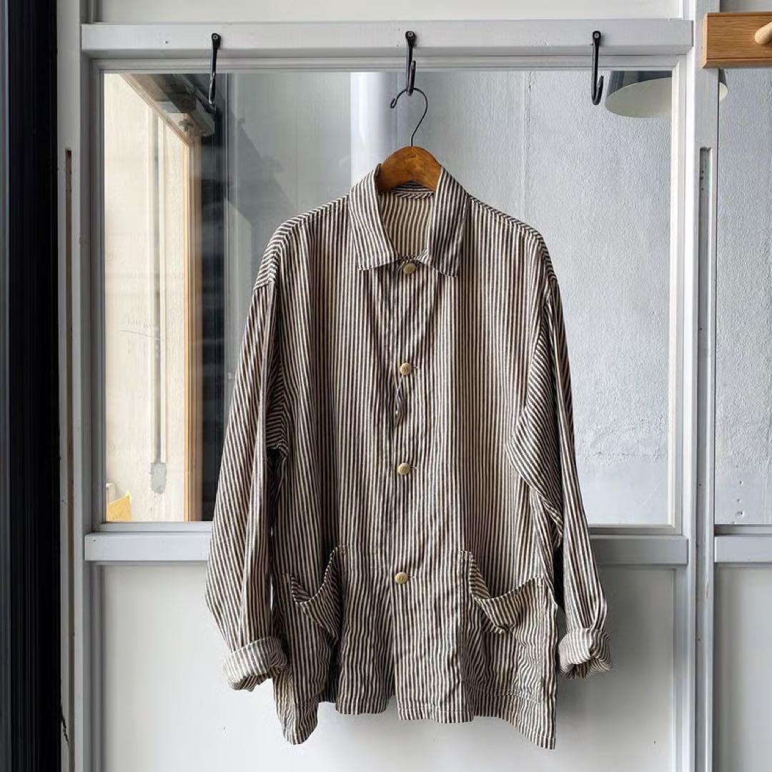 comoli コモリ ストライプワークジャケット