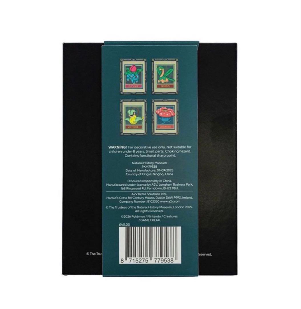 ポケモン30周年 ロンドン自然史博物館コラボ ピンバッジ 4個セット