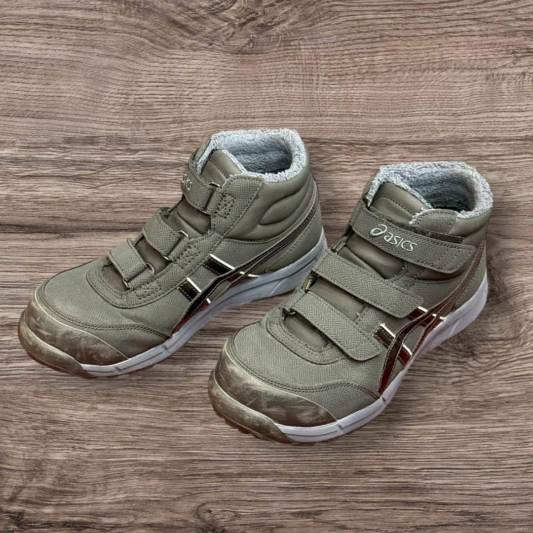 49B1 ASICS 安全靴 ハイカット 25.5cm ブラック　ワークシューズ