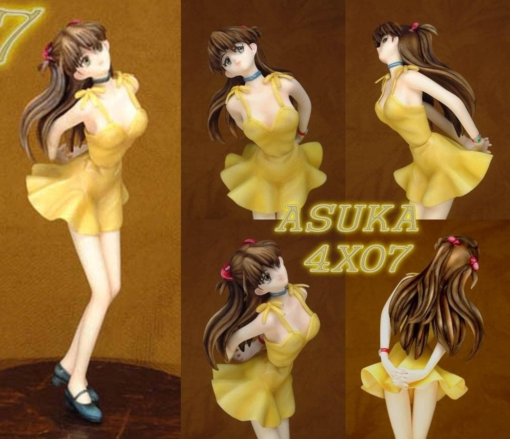 新世紀エヴァンゲリオン 惣流 アスカ ラングレー ワンピース黄色 ガレージキット