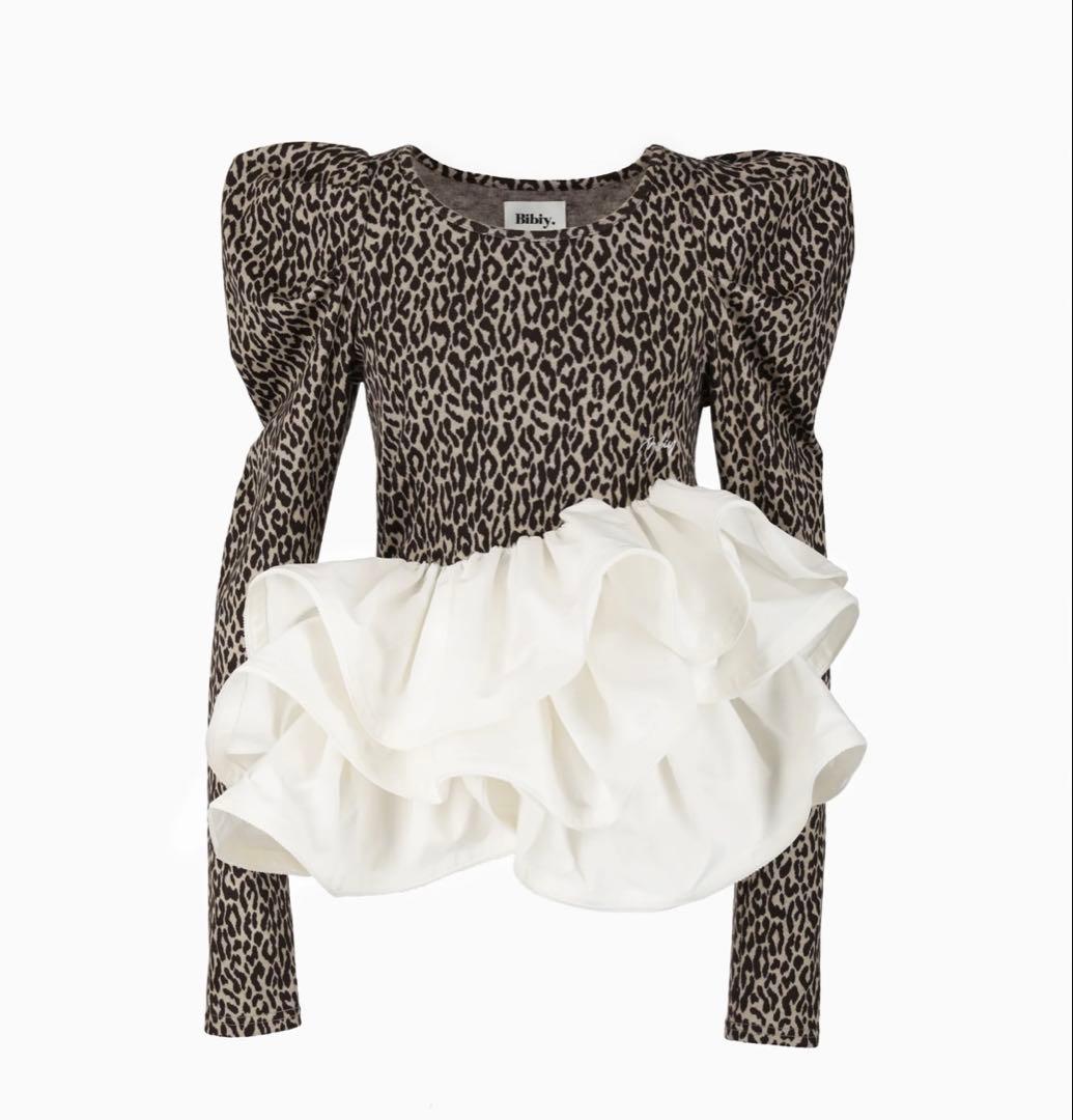 【正規品】Bibiy. EFFIE PEPURAMU LEOPARD TOP