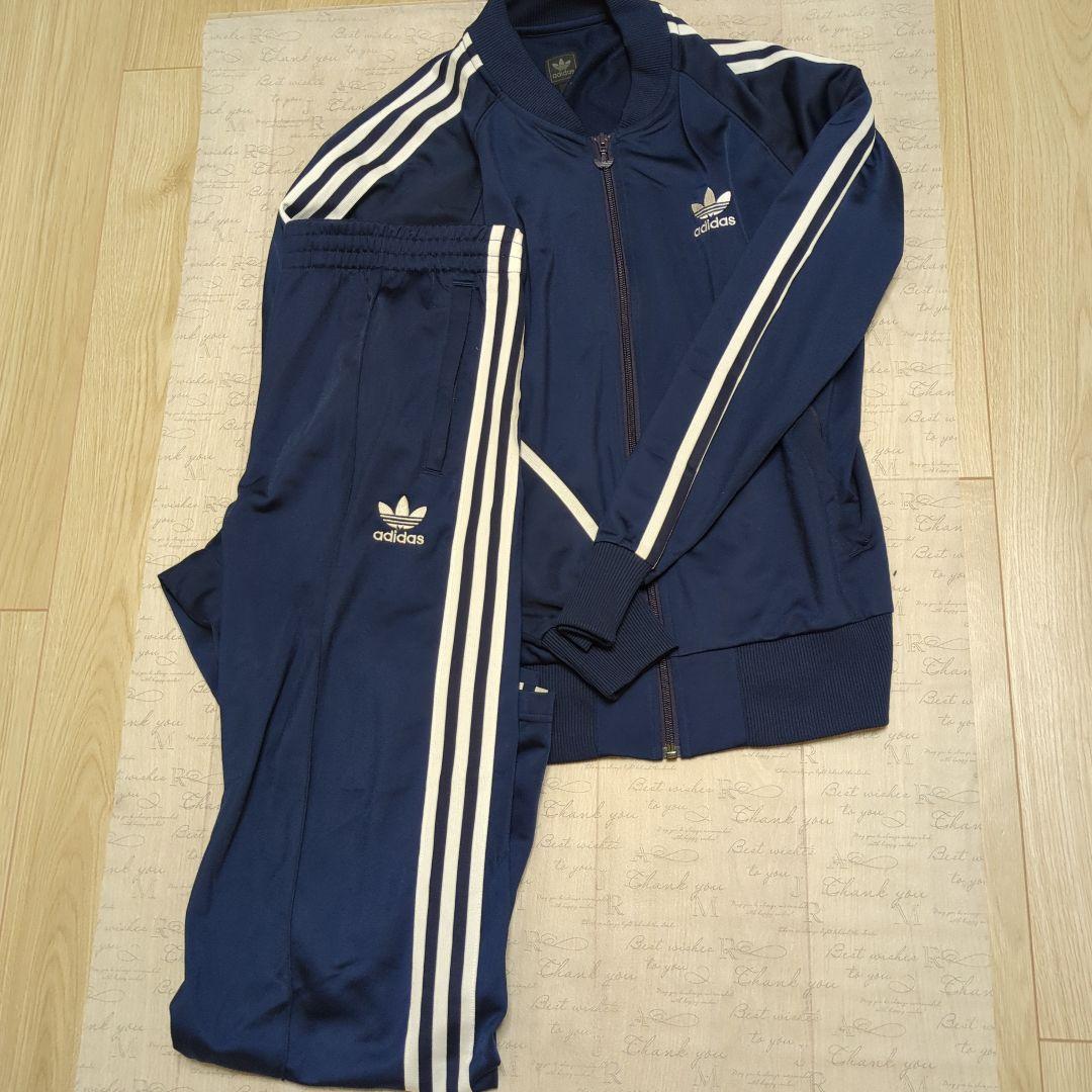 【年末年始特価♪】アディダスジャージ　М　上下　セットアップ　ネイビー　紺