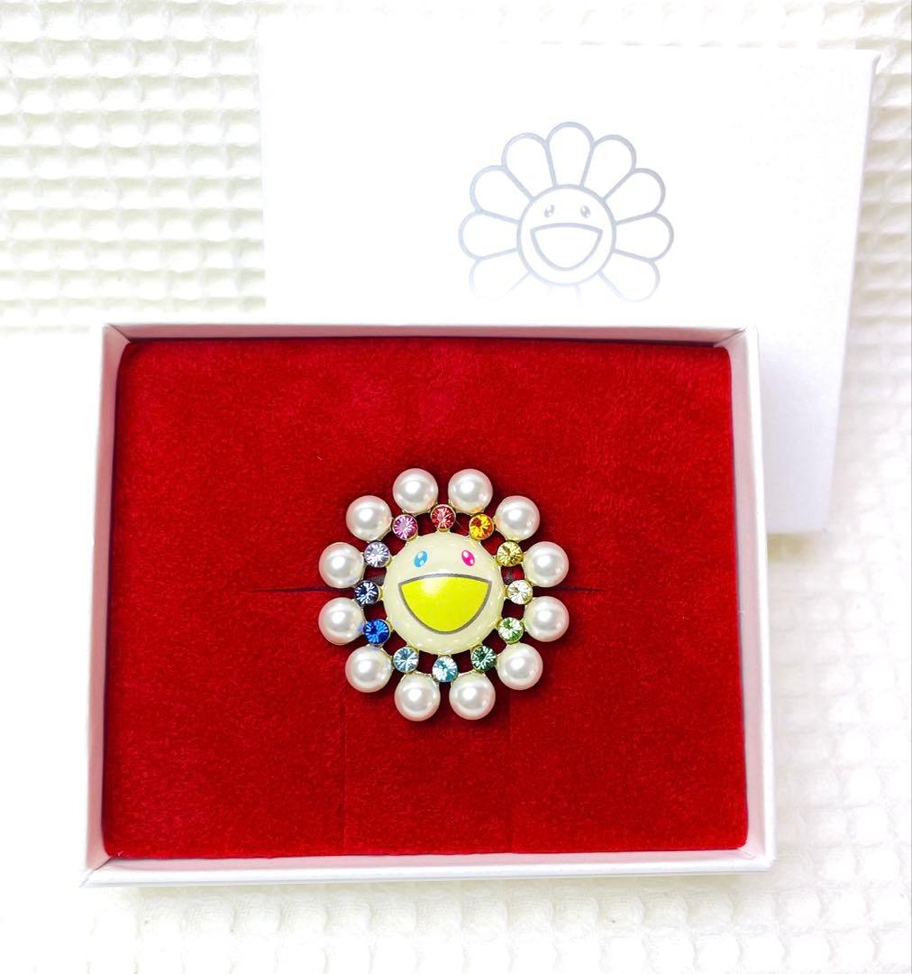 liquem リキュエム×村上隆　パールフラワー　ピンズ　ブローチ　カイカイキキ リキュエムが村上隆と再びコラボ 前回人気を集めたフラワーシリーズ