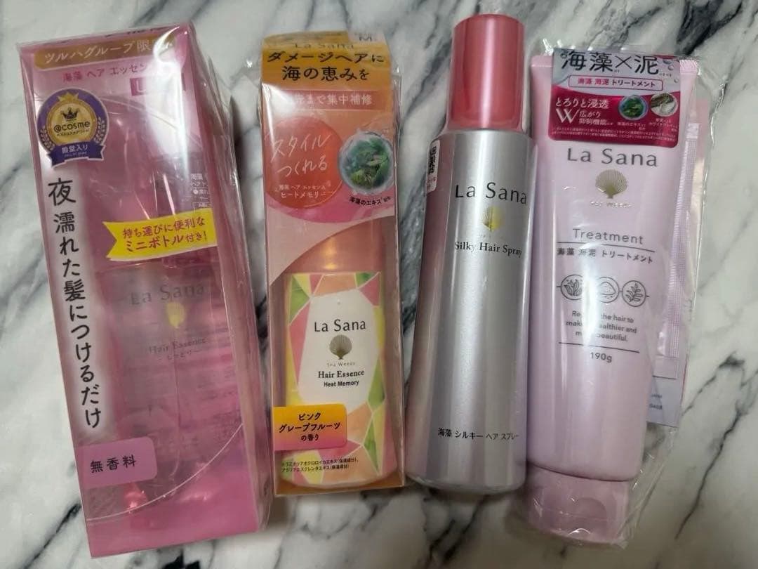 La Sana ヘアオイル・シャンプー・トリートメントスプレーセット