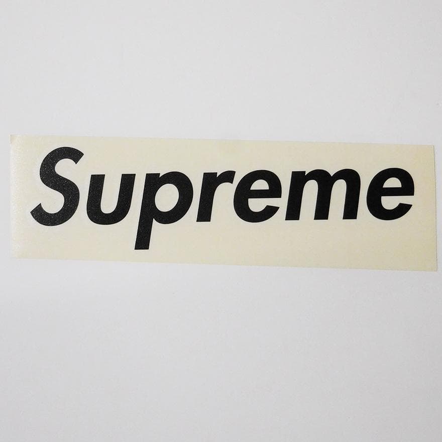 Supreme ダイカット ボックスロゴ ステッカー ブラック