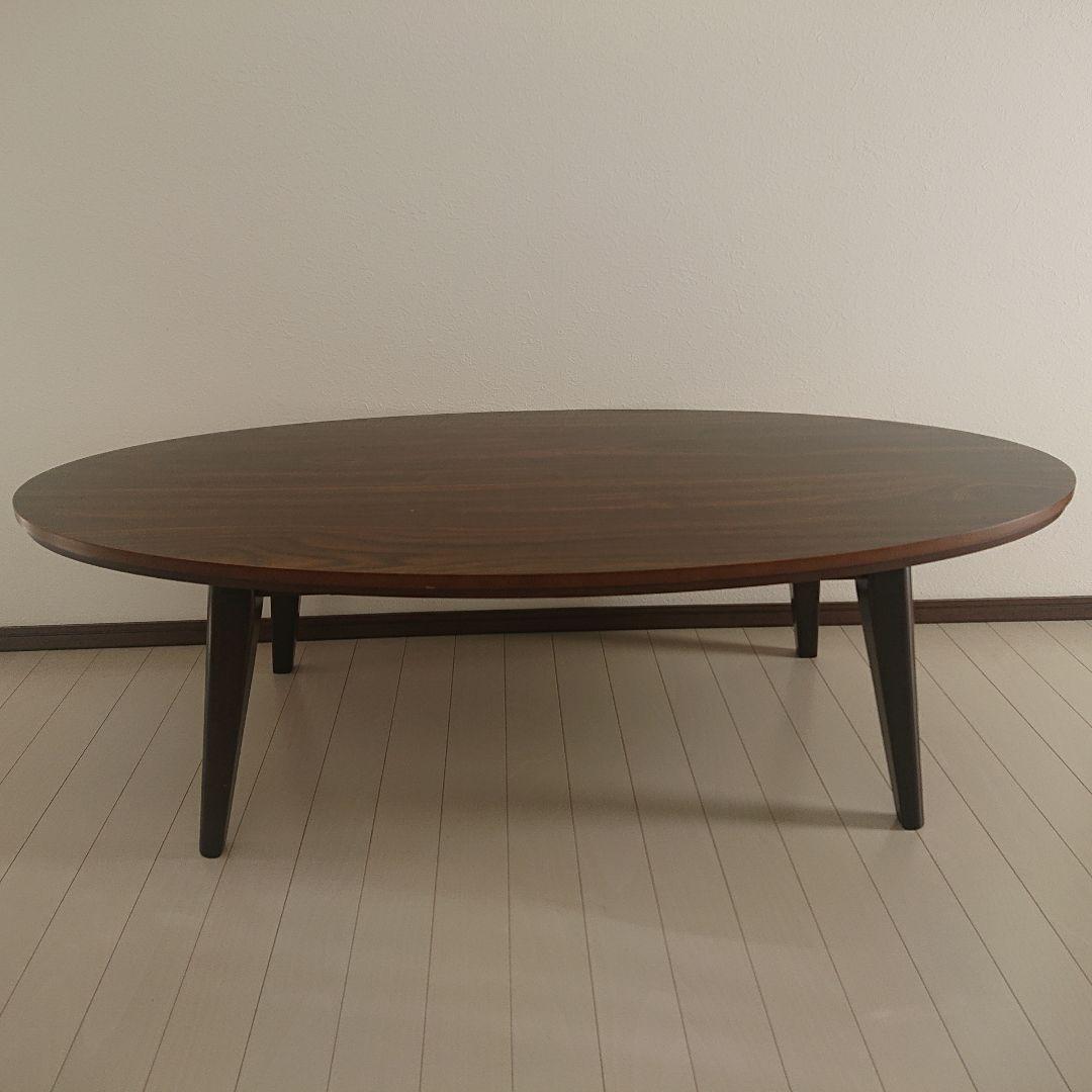 こたつ 楕円形 ダークブラウン