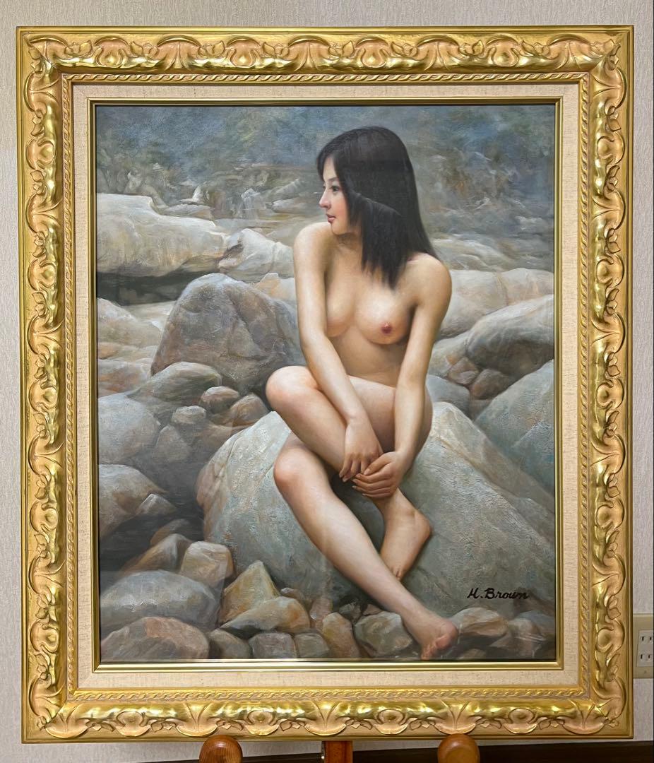 ま*と様 ♦M.Brown 裸婦　油彩画 F12号
