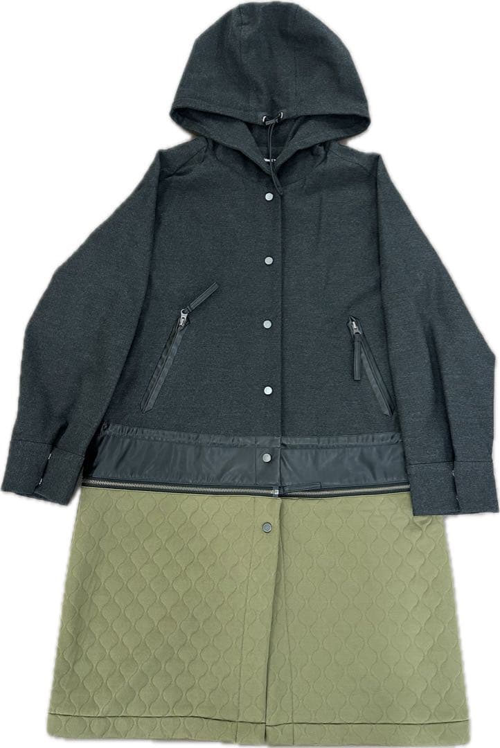 ヴィヴィアンタム コート 2WAY丈 フード 裾切替 ショート丈にも