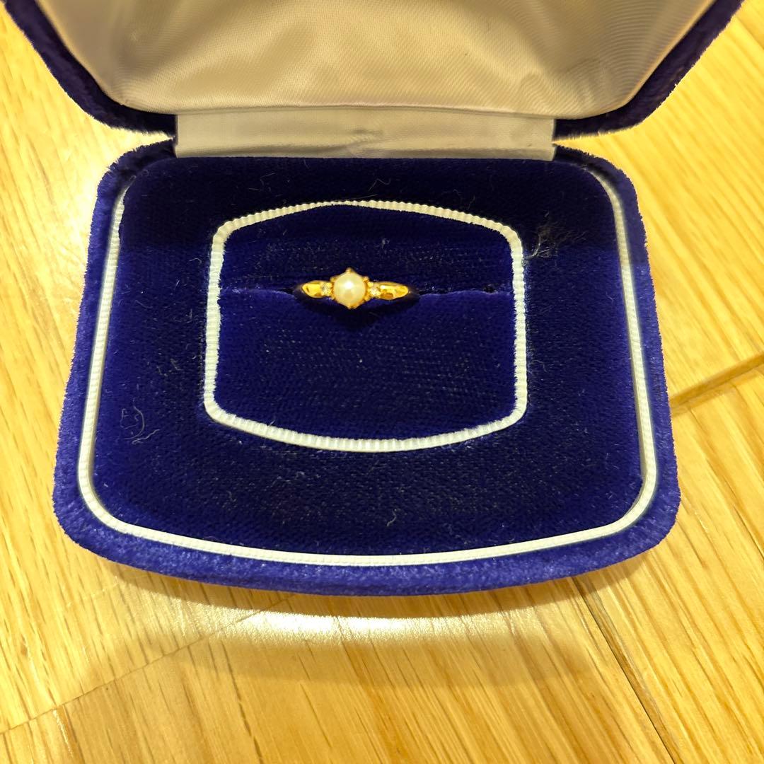 4°Cパールダイヤモンドリング