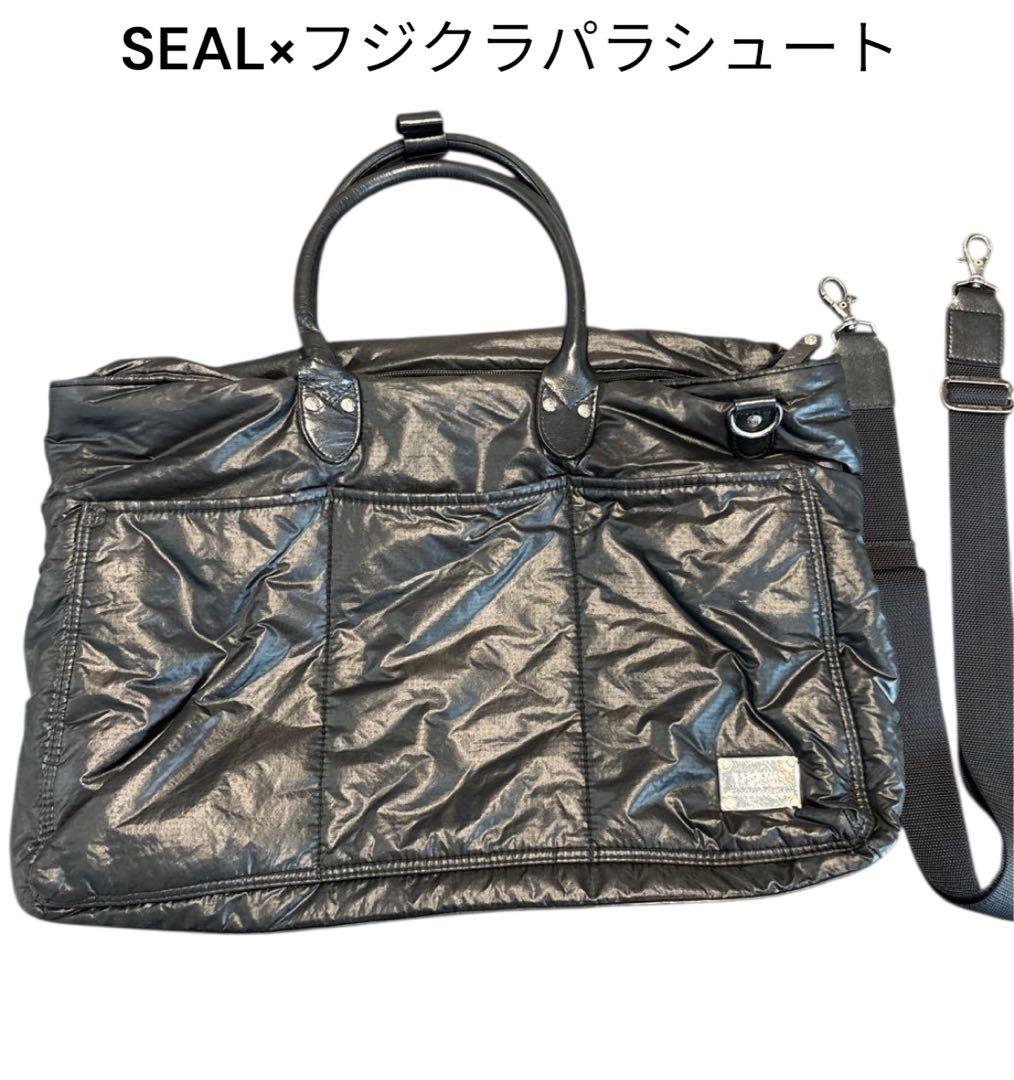 本日限定値下げシール×フジクラパラシュート　ビジネスバック　メンズ　ブラック