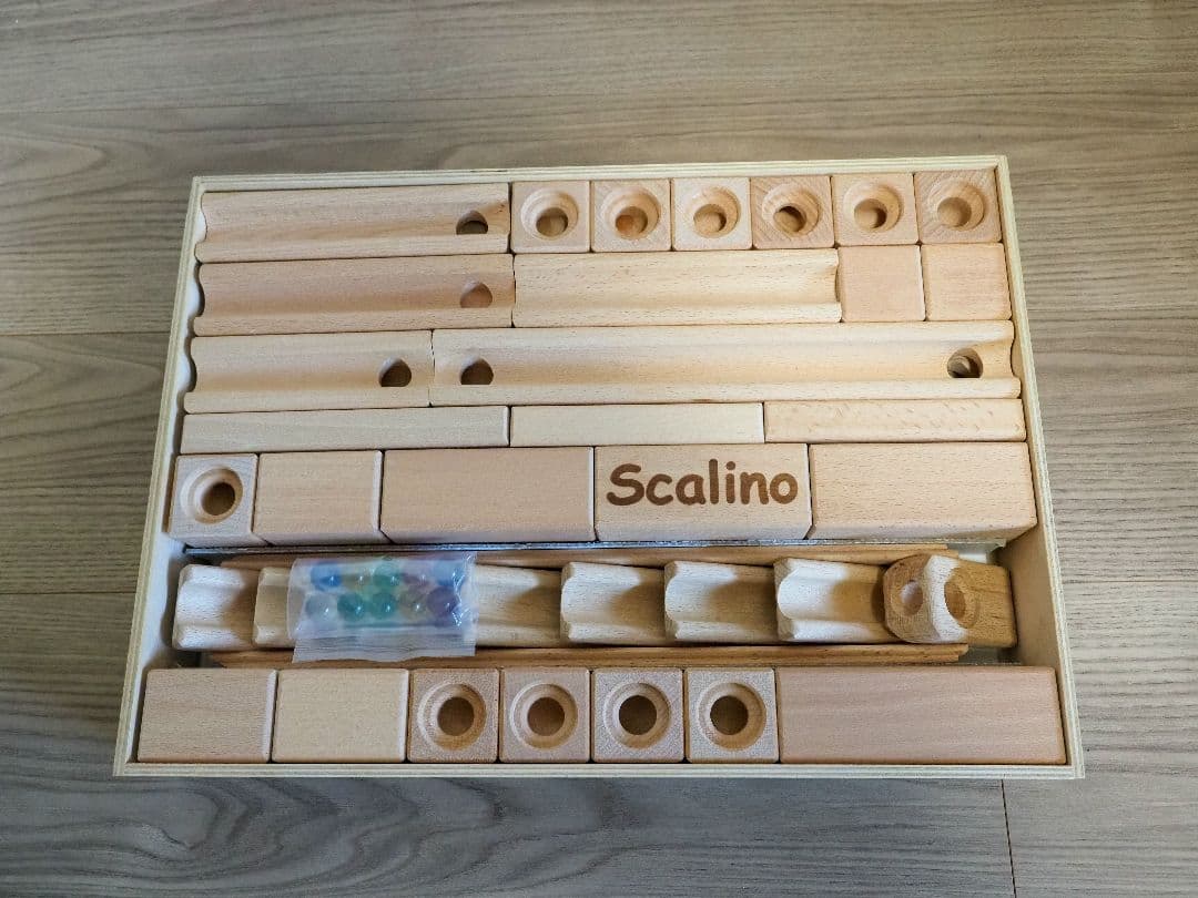 Scalino スカリーノ3木製積み木セット 滝付き