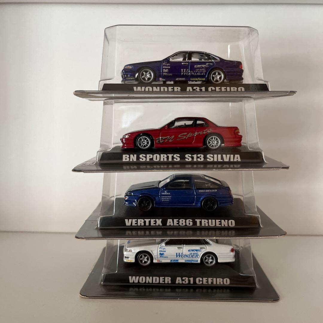 A31 Cefiro S13 Silvia AE86 Trueno4台
