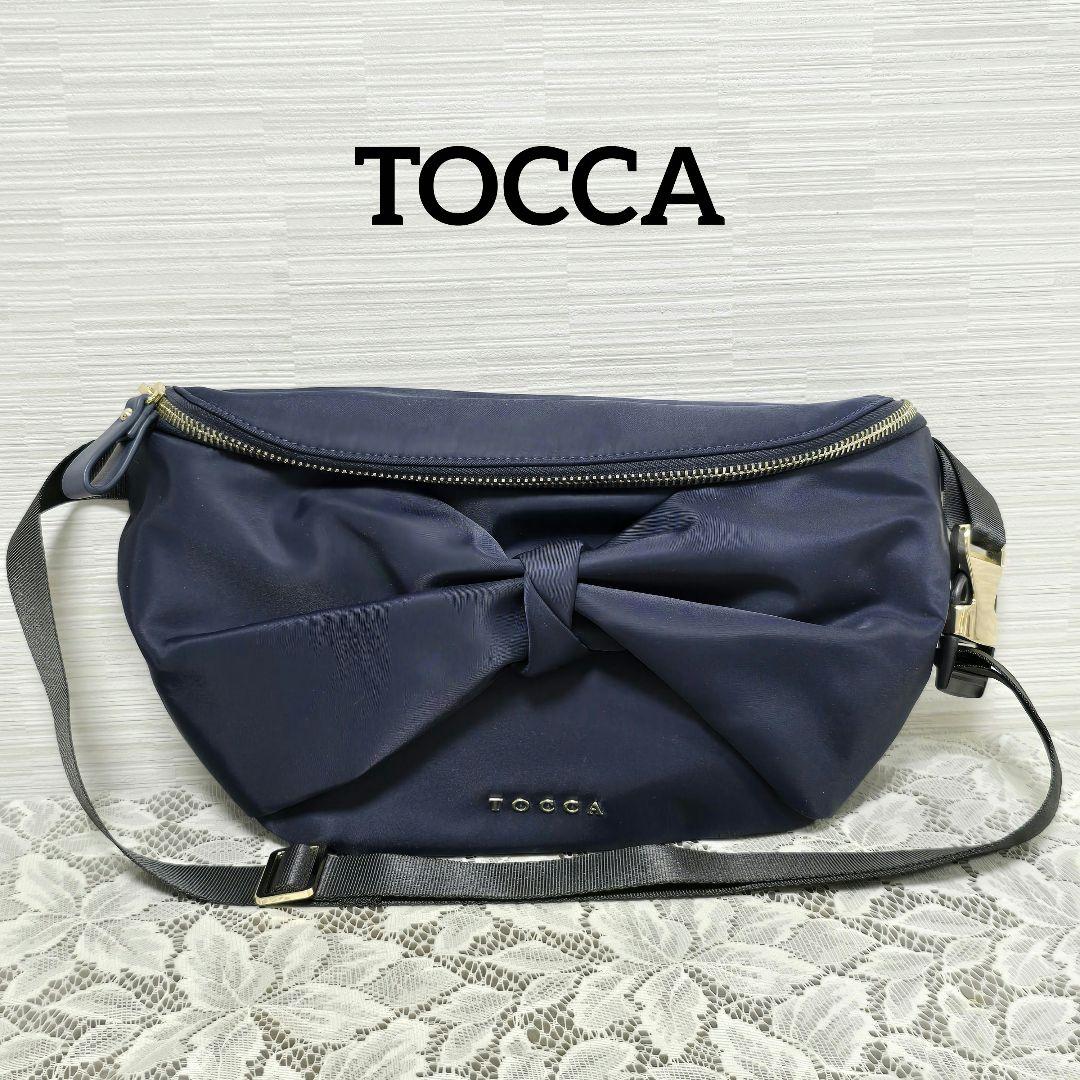 TOCCA RIBBON KNOT BODY BAG ボディ バッグ ネイビー系 トッカ TOCCA 【撥水】RIBBON KNOT BODY BAG ボディバッグ （ネイビー