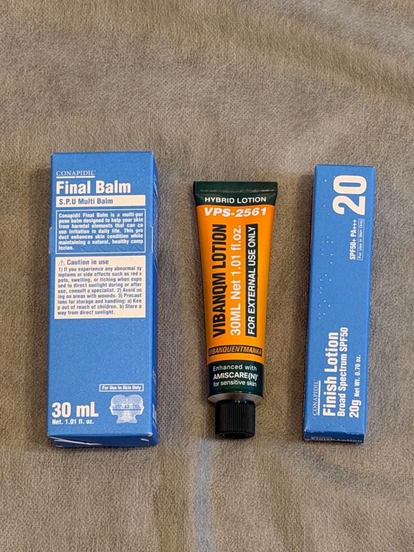 Final Balm & VQMローション & フィニッシュローション