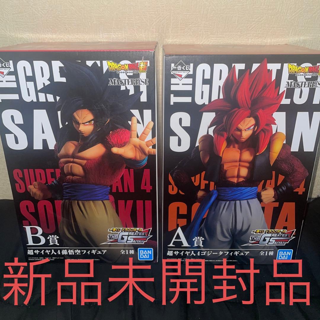 一番くじドラゴンボールA賞ゴジータB賞超サイヤ人4孫悟空フィギュアセット