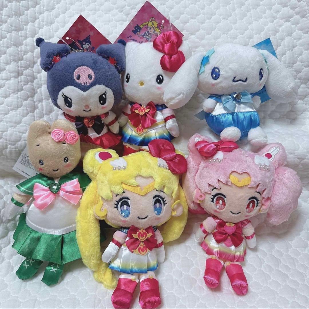 サンリオ✖︎セーラームーン　コラボ　マスコット　キティ　シナ　コンプリート　レトロ