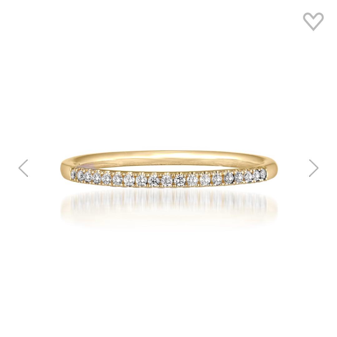 STAR JEWELRY K18 ハーフエタニティリング　10号