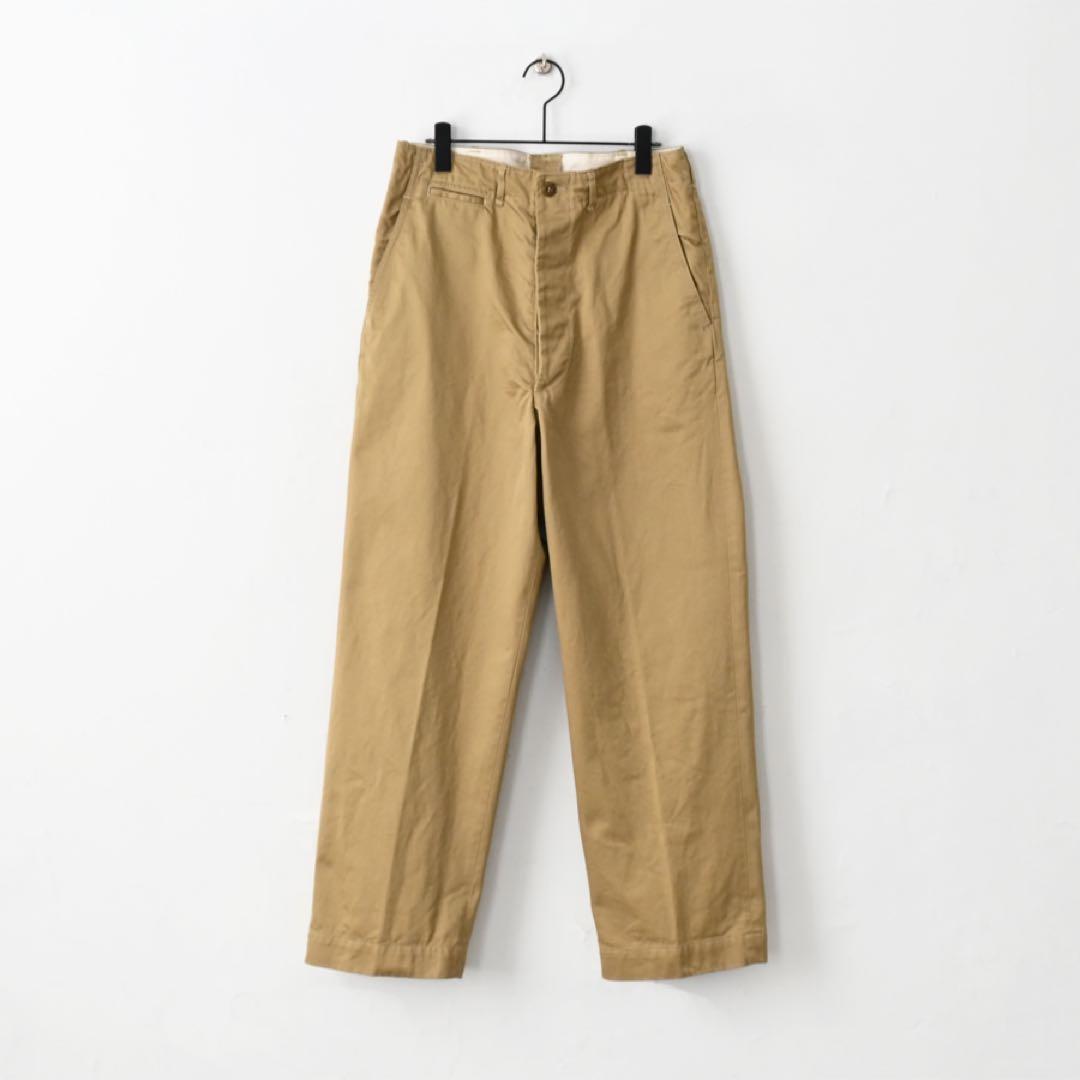 orSlow VINTAGE FIT ARMY TROUSERS ダークカーキ