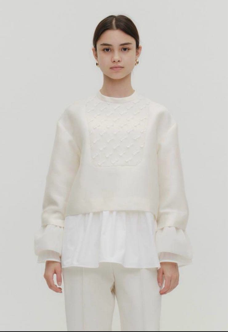 yori shirocon キティリボンボザムブラウス 36 新品未使用タグ付 ⛩🪨𑁍ࠬܓ @_yori_shirocon_coll_ の #キティリボンボザムブラウス の