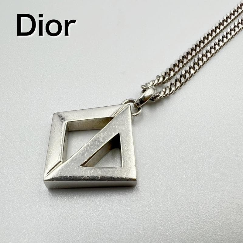 Christian Dior ネックレス CDダイヤ シルバー 925