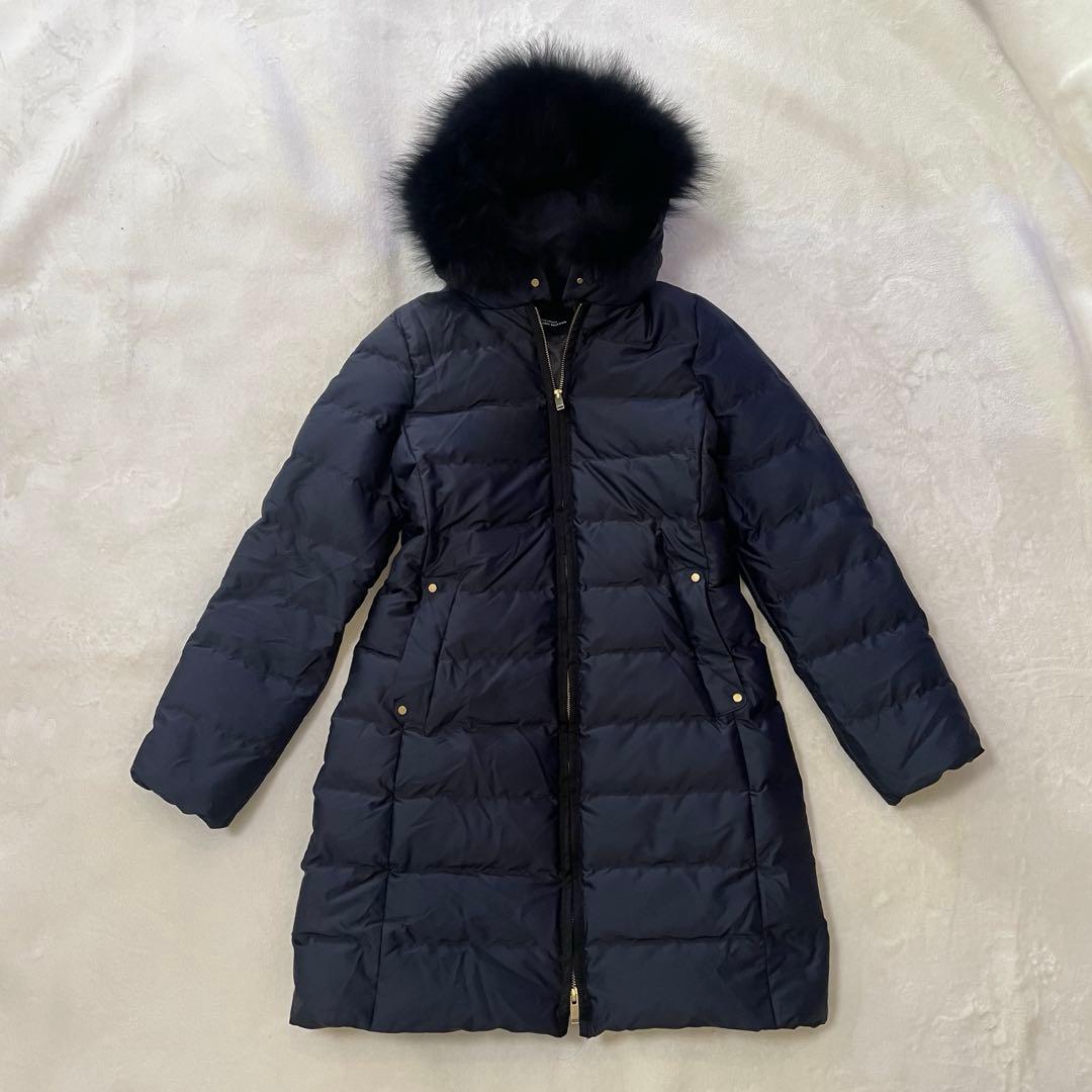 グリーンレーベルリラクシング ロングダウンコート フォックスファー