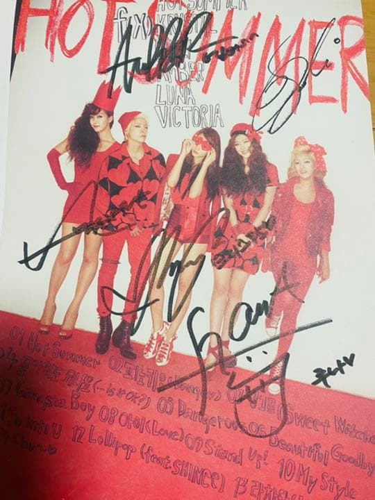 f(x) hot summer 直筆サイン Summer Special Pinocchio / Hot Summer - Single - Album by f(x