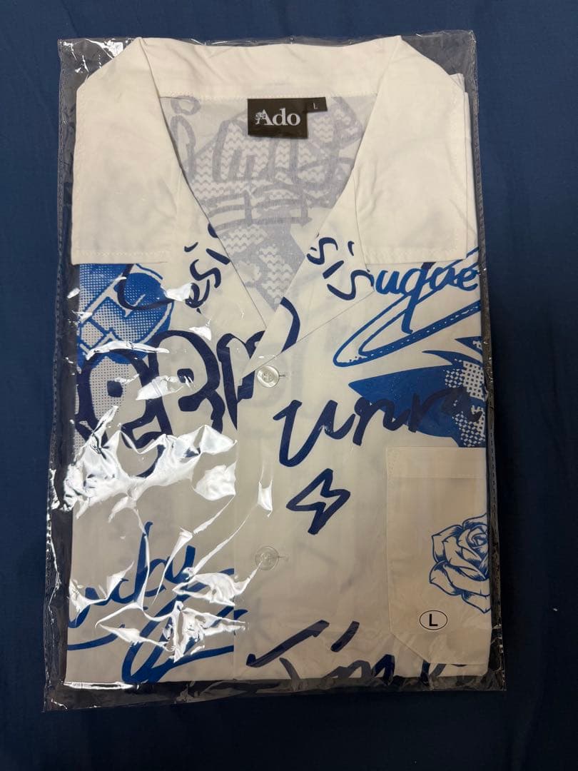 Ado 5周年 POPUP限定　オープンカラーシャツ L 二次販売＞オープンカラーシャツ 【グッズ】 – Ado Official Music Shop