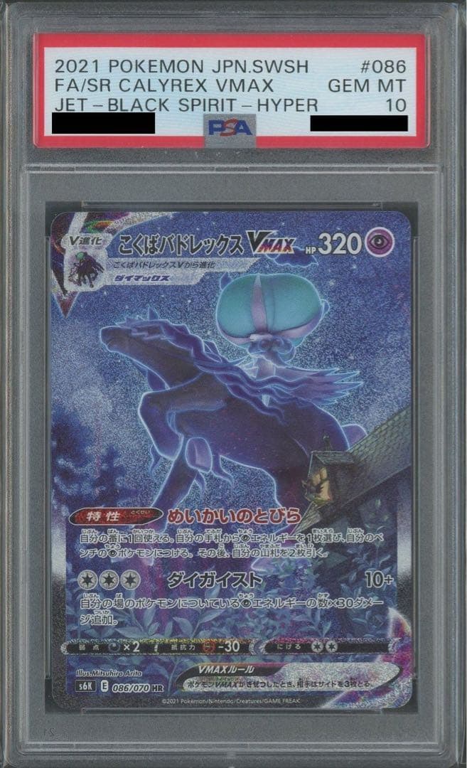 【PSA10】こくばバドレックスVMAX 値下げ可